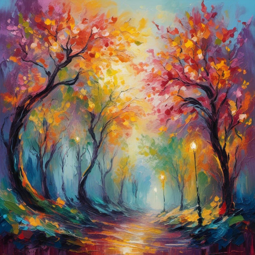 Fauvist Krakazyabras Creature in Mystical Realm