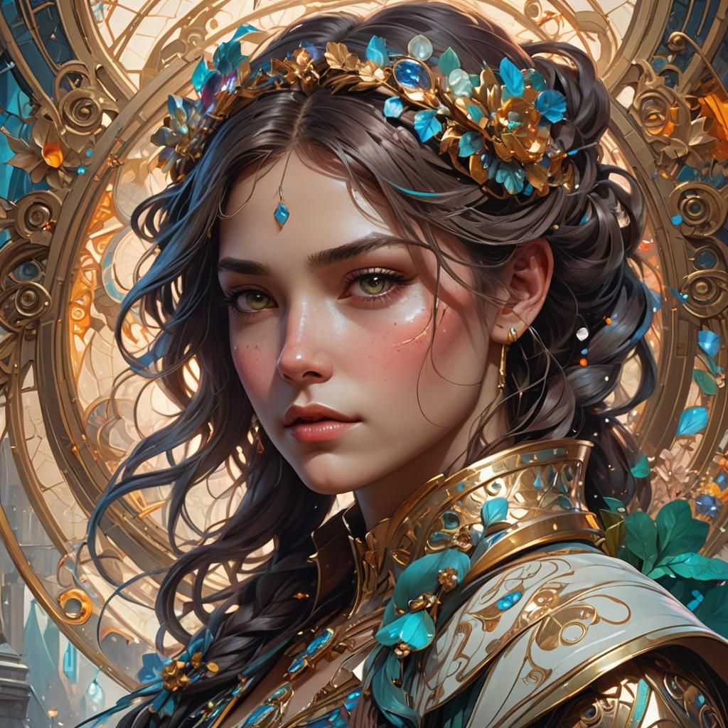 Detailed Portrait in Unreal Engine Style