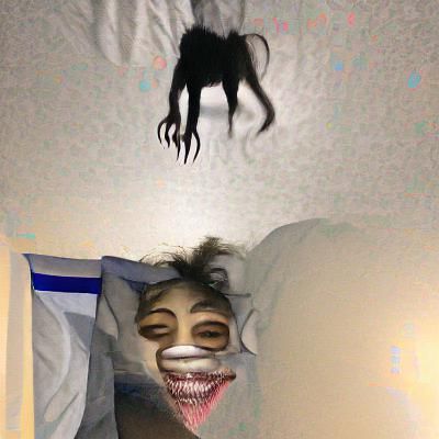 Nightmarish Sleep Paralysis Demon Illustration