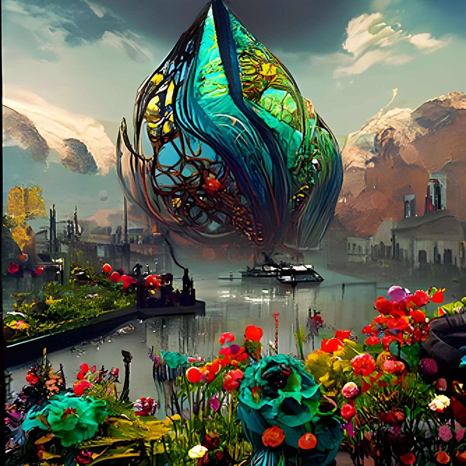 Surreal-Steampunk Botanical Garden