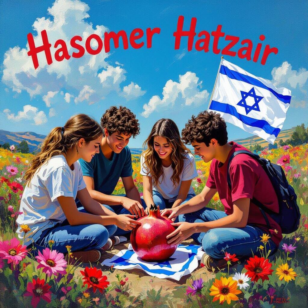 Teenagers, Flags, and Flowers: An Impressionistic Gathering