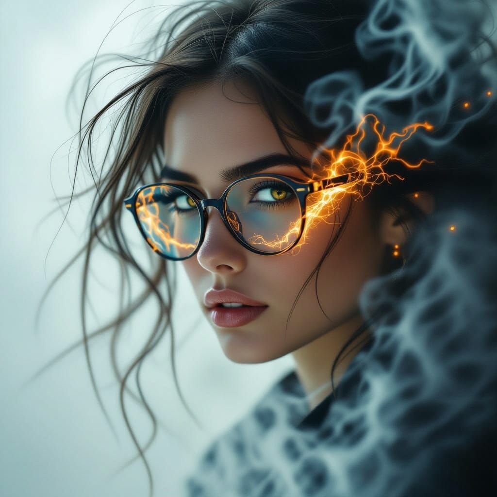 Dark Fantasy Portrait in Ethereal Mist