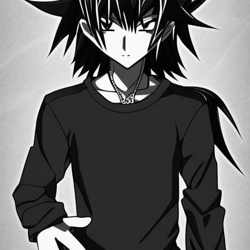 Blue-Haired Anime Character in Manga Style