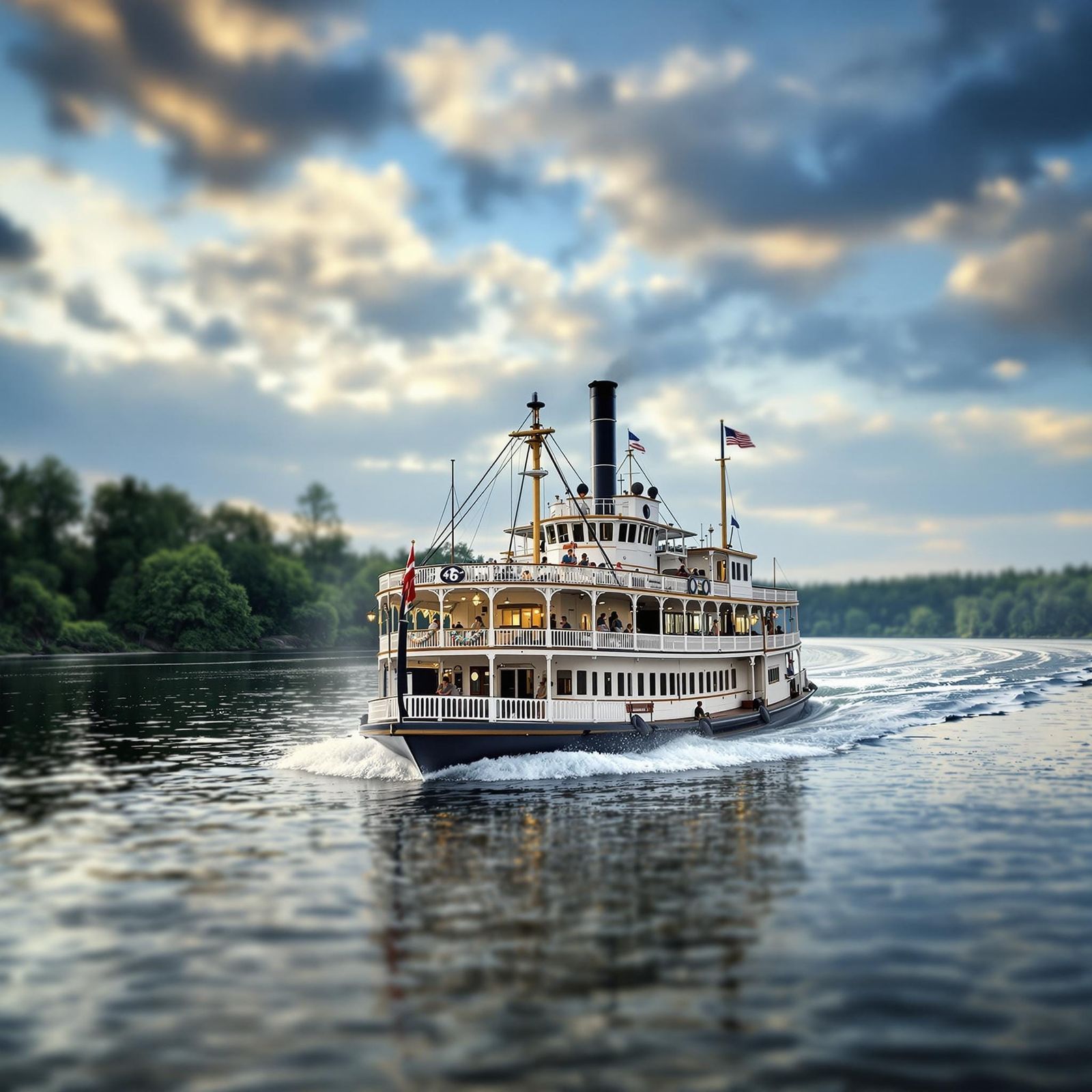 Mississippi Riverboat in Realistic Professional Photography ...