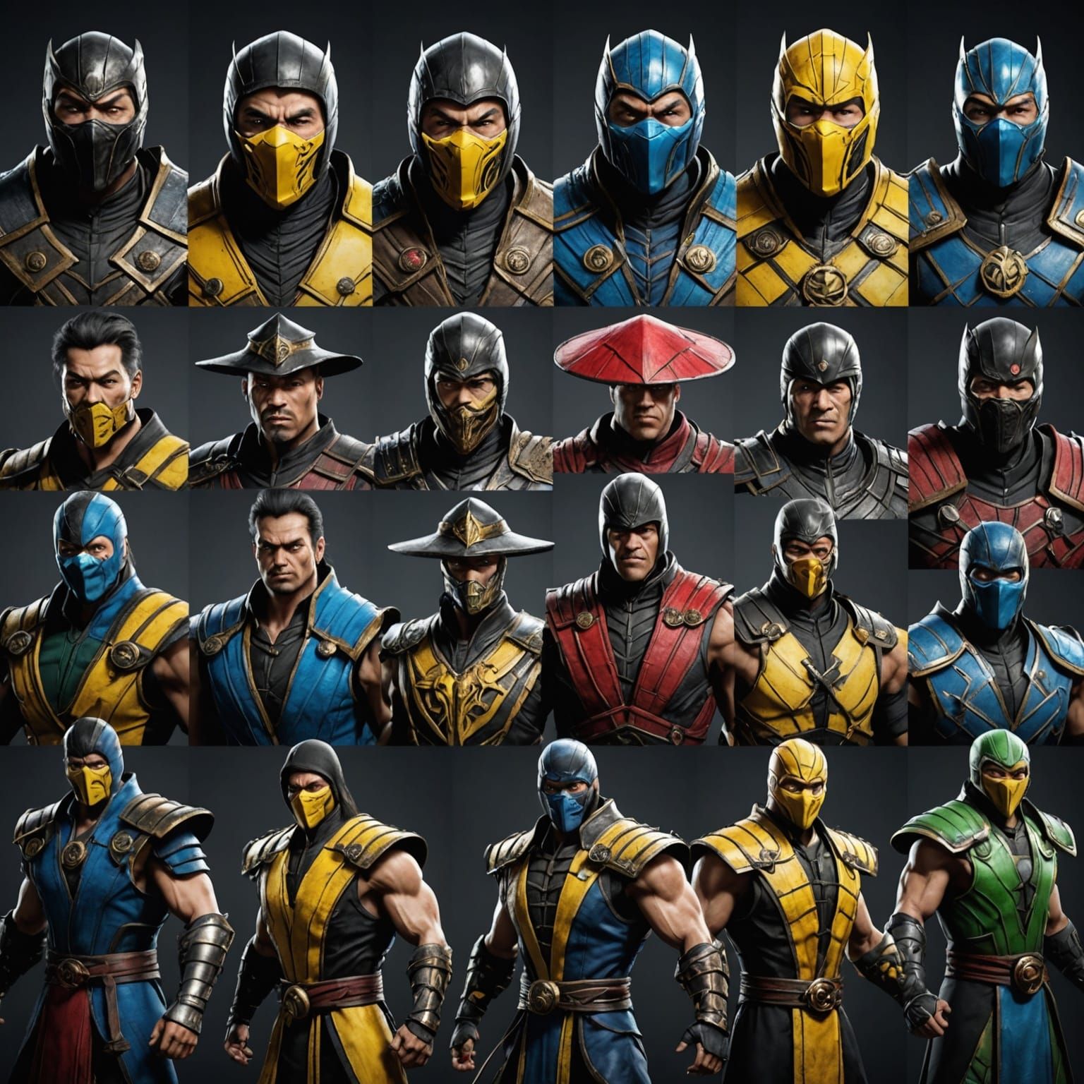 Mortal Kombat Characters: Detailed Fantasy Concept Art