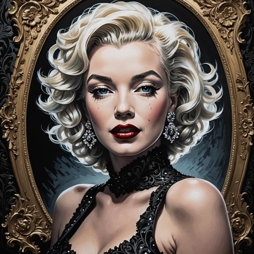 Marilyn Monroe in Surrealist Contemporary Style