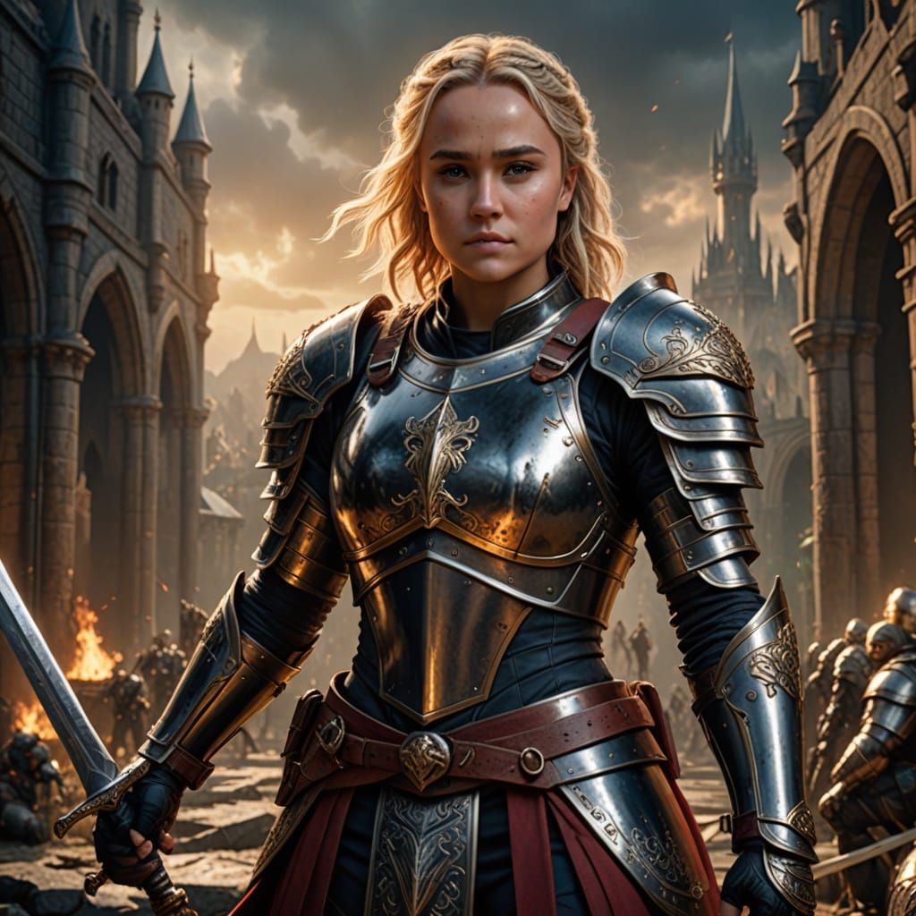 Regal Warrior Queen in Majestic Armor