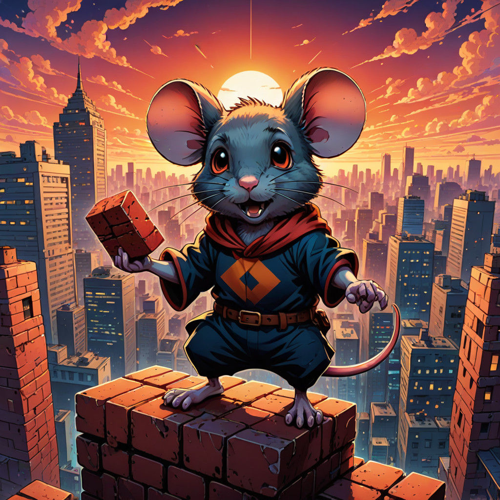 Vibrant Anime Key Visual of Ignatz the Mouse
