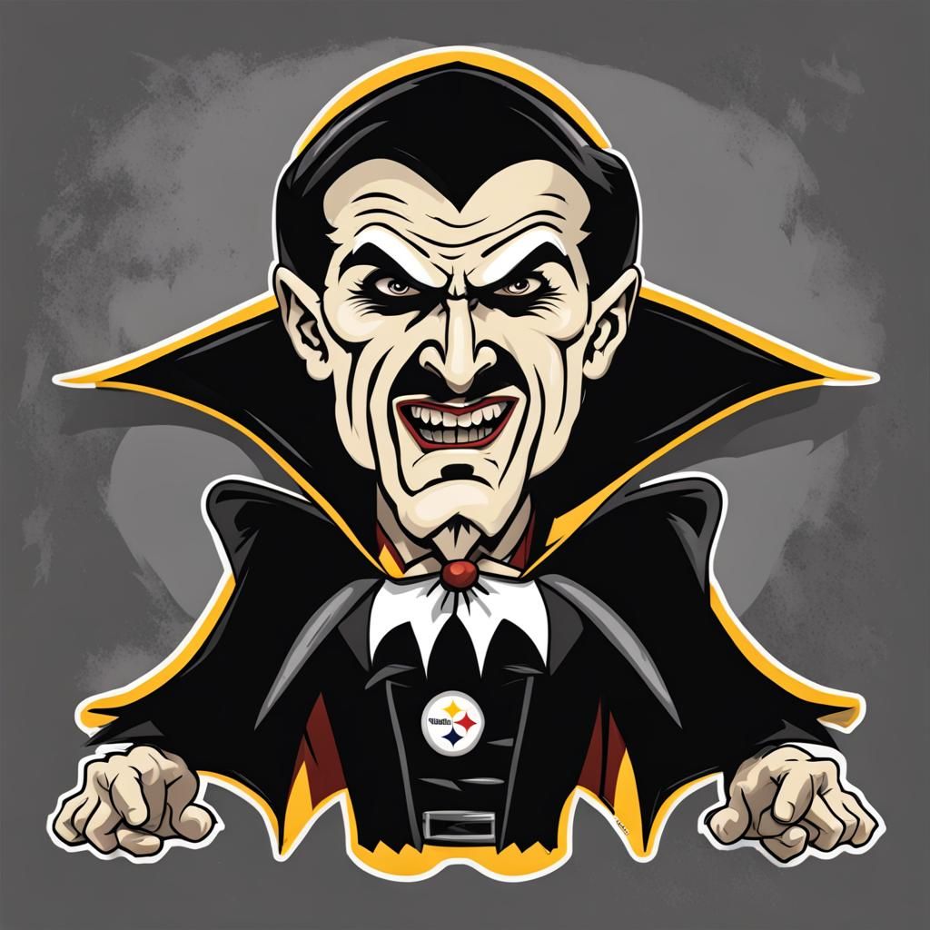 Count Dracula: Pittsburgh Steelers Fan Art