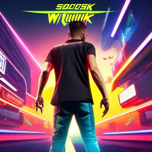 Cyberpunk Soccer Math War in Neon City