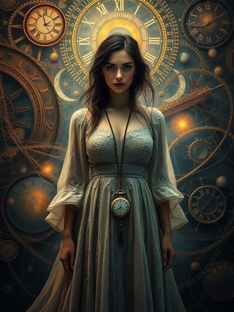 Surreal Tapestry of Time and Destiny