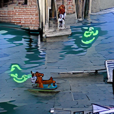 Venice Gondola Ride in Photorealistic Style