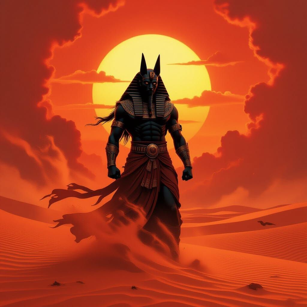 Set Lord of the Red Storm Emerging from Desert Tempest