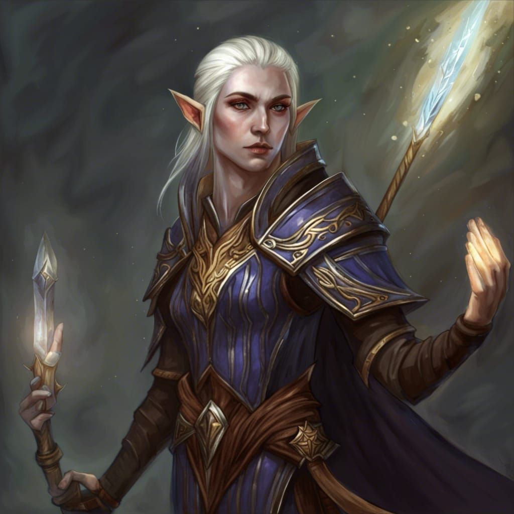 High Elf Mage Inspired by Elder Scrolls