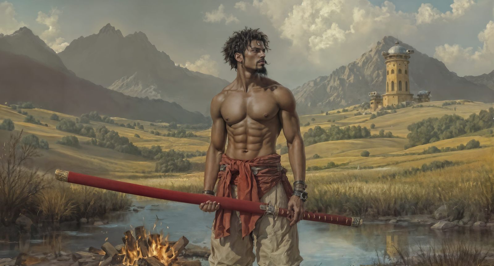 Man with Third Eye and Modified Details