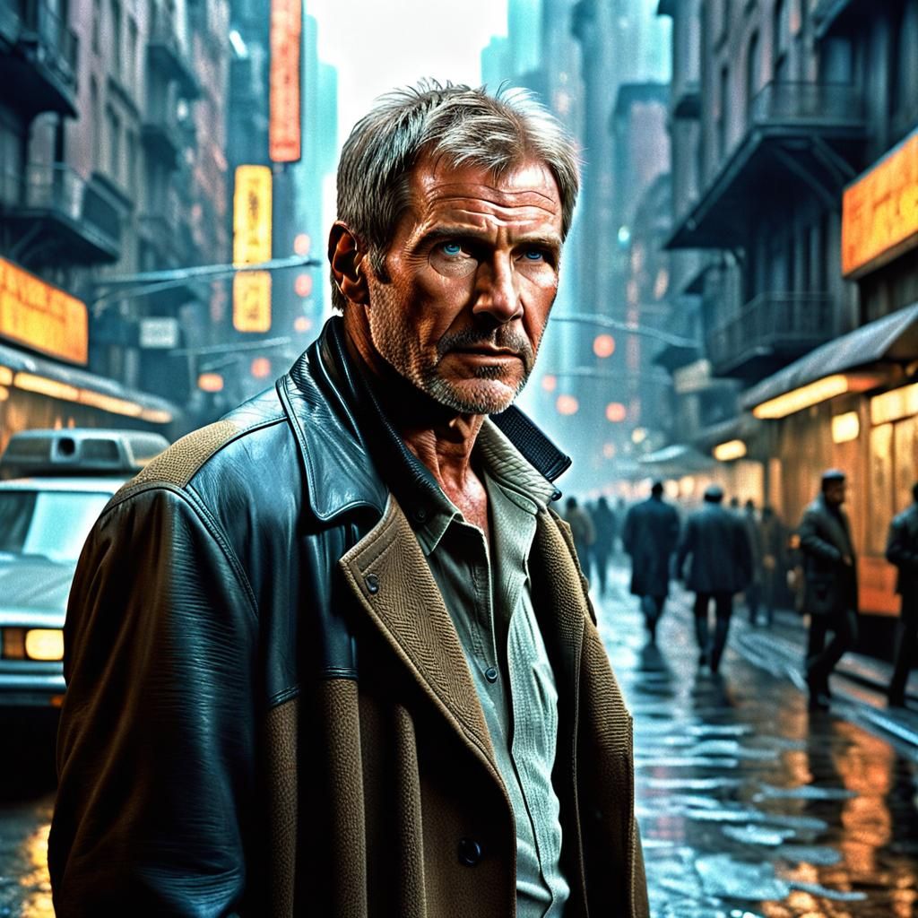 Harrison Ford as Rick Deckard in Blade Runner