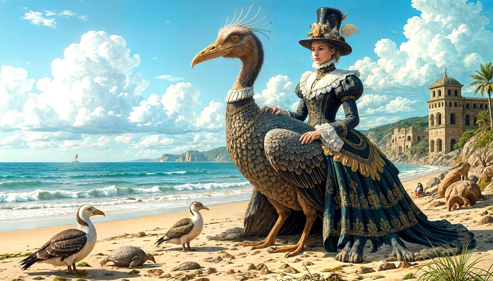 Victorian Dodo Bird Cryptid Fantasy Art