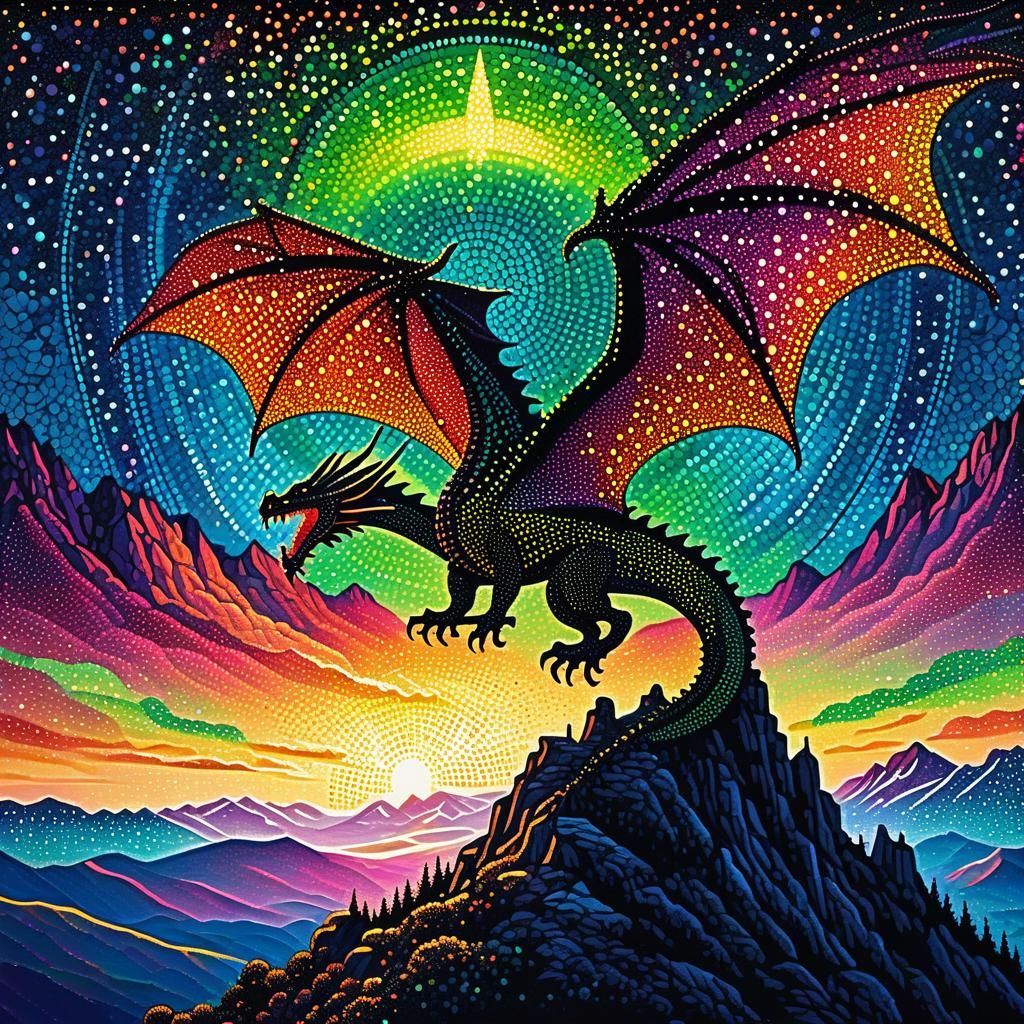 Pointillism Dragon