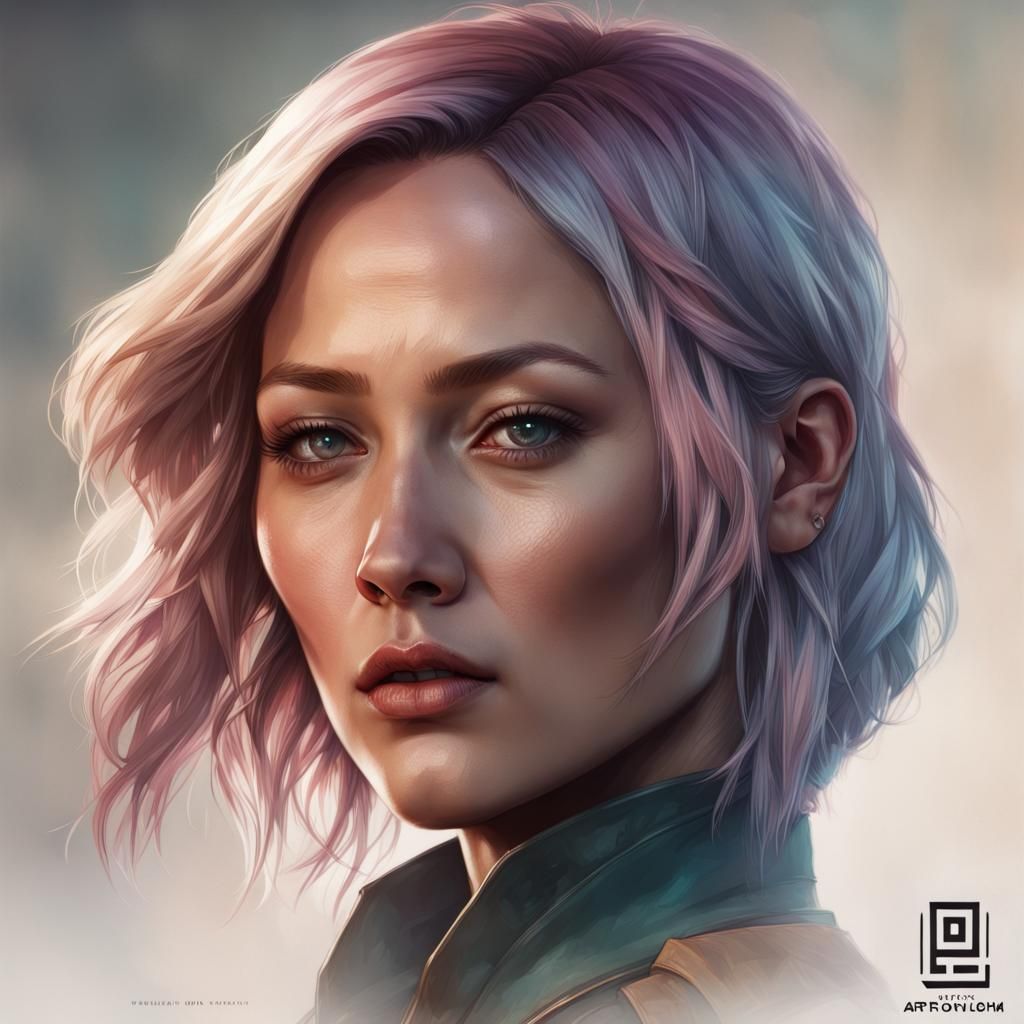 Pom Klementieff as Silent Assassin, Hyperdetailed Portrait