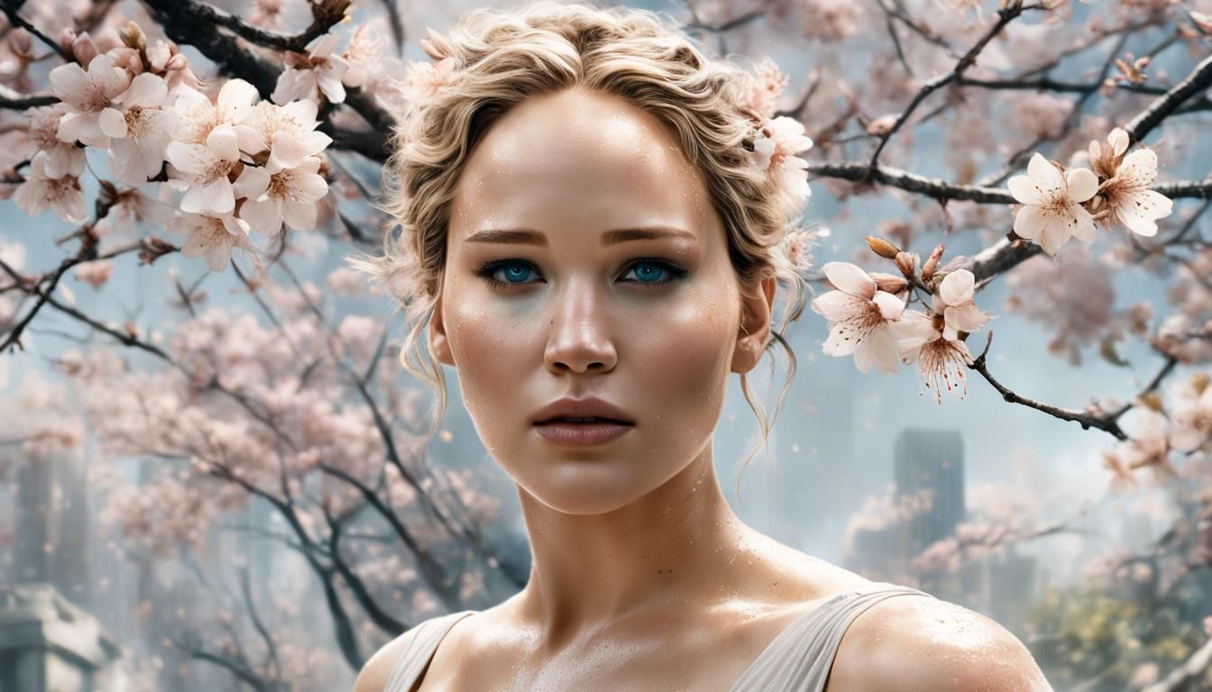 Hyperrealistic Portrait in Milky Color Palette