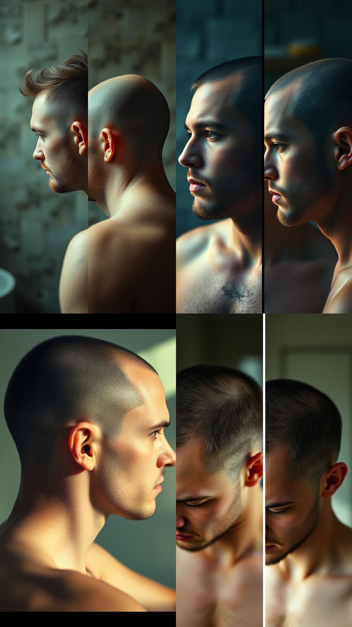 Unshaved vs Shaved Hair: A Cinematic Comparison