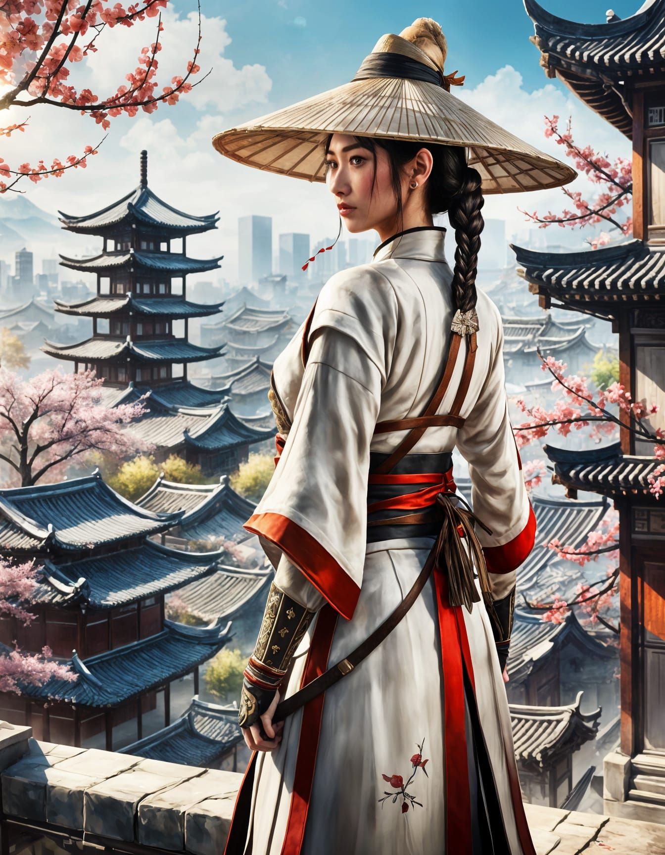 Chinese Assassin's Creed Outfit in Photorealistic Village