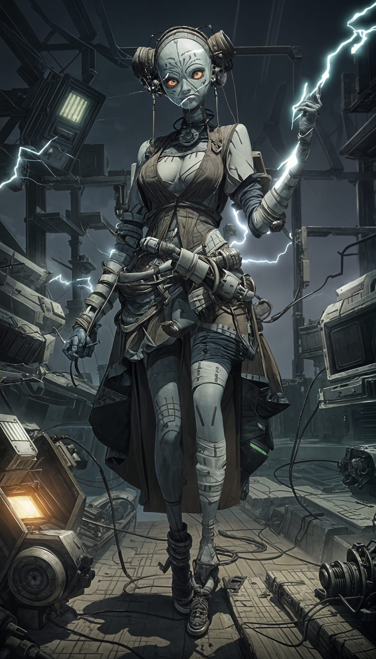 Monster Ahsoka as Steampunk Frankenstein