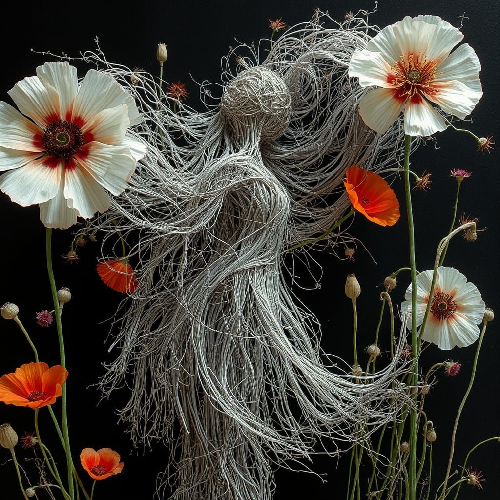 Ephemeral Eco-Art: Woman of Woven Flora