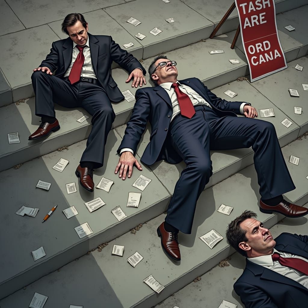 Defeated Politicians on Parliament Hill: A Somber Scene