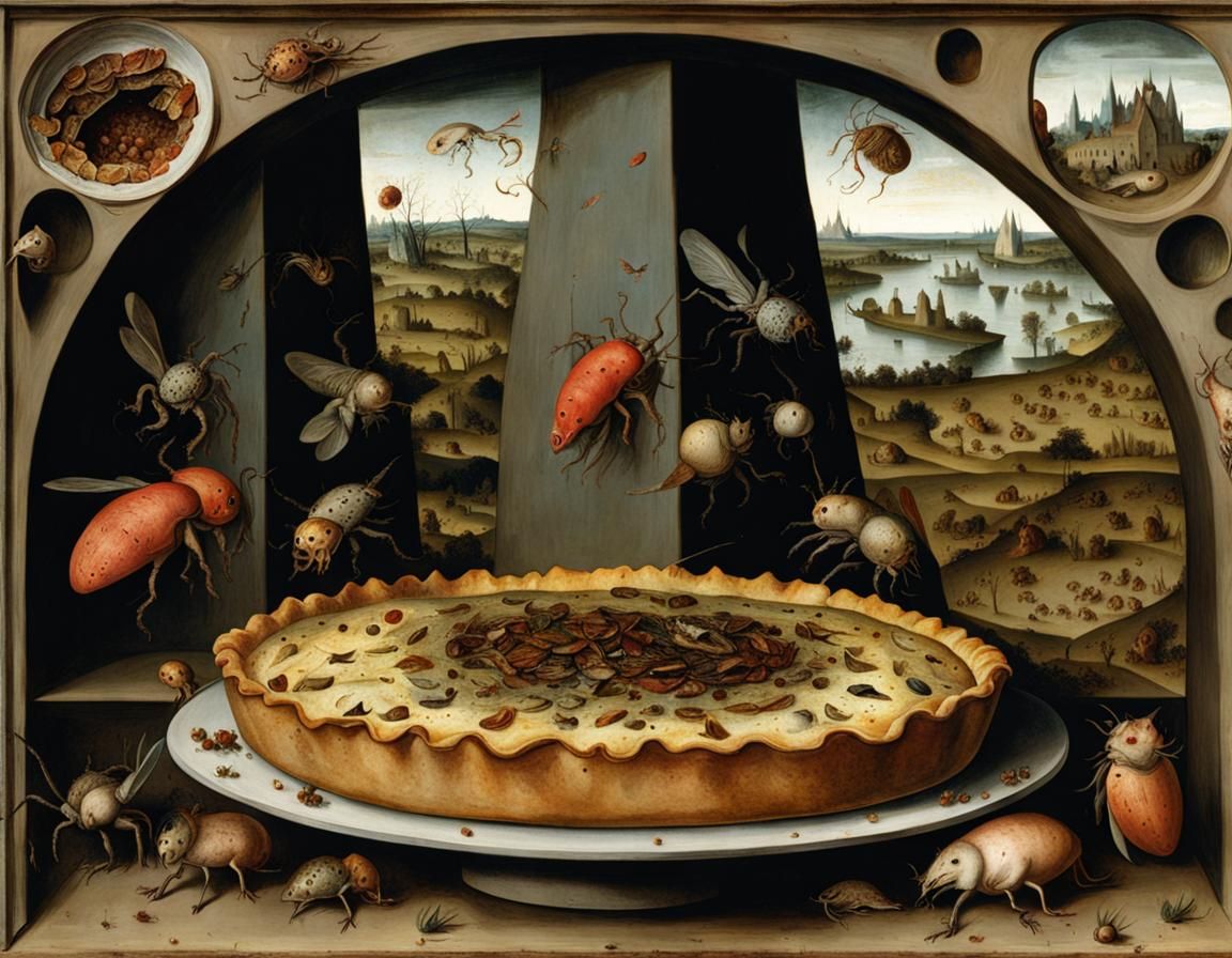 Hieronymus Bosch Pie with Strange Creatures