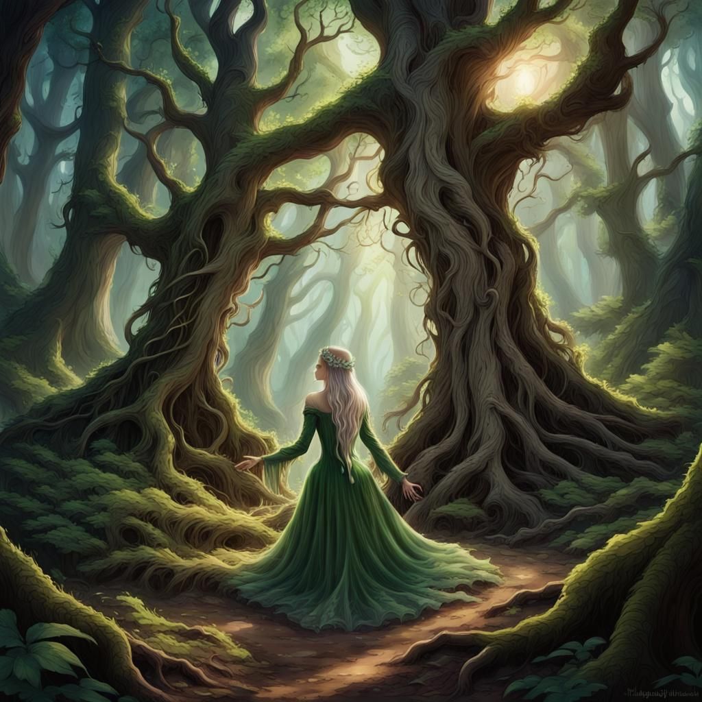 Enchanted Forest Awakens with Luminous Energy