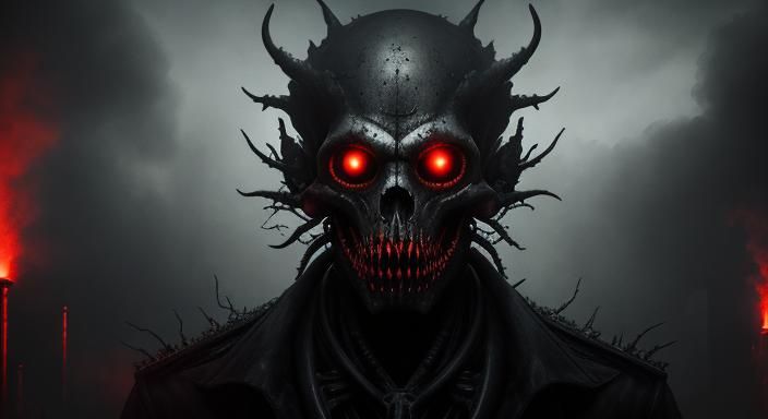 Macabre Shark Police Car Hybrid in Dark Surrealism