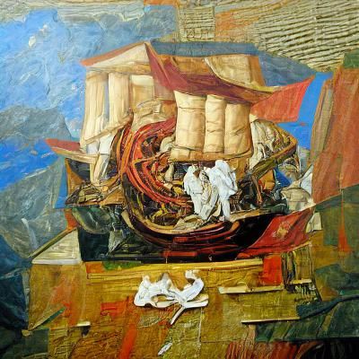 Ship of Theseus Impasto Painting