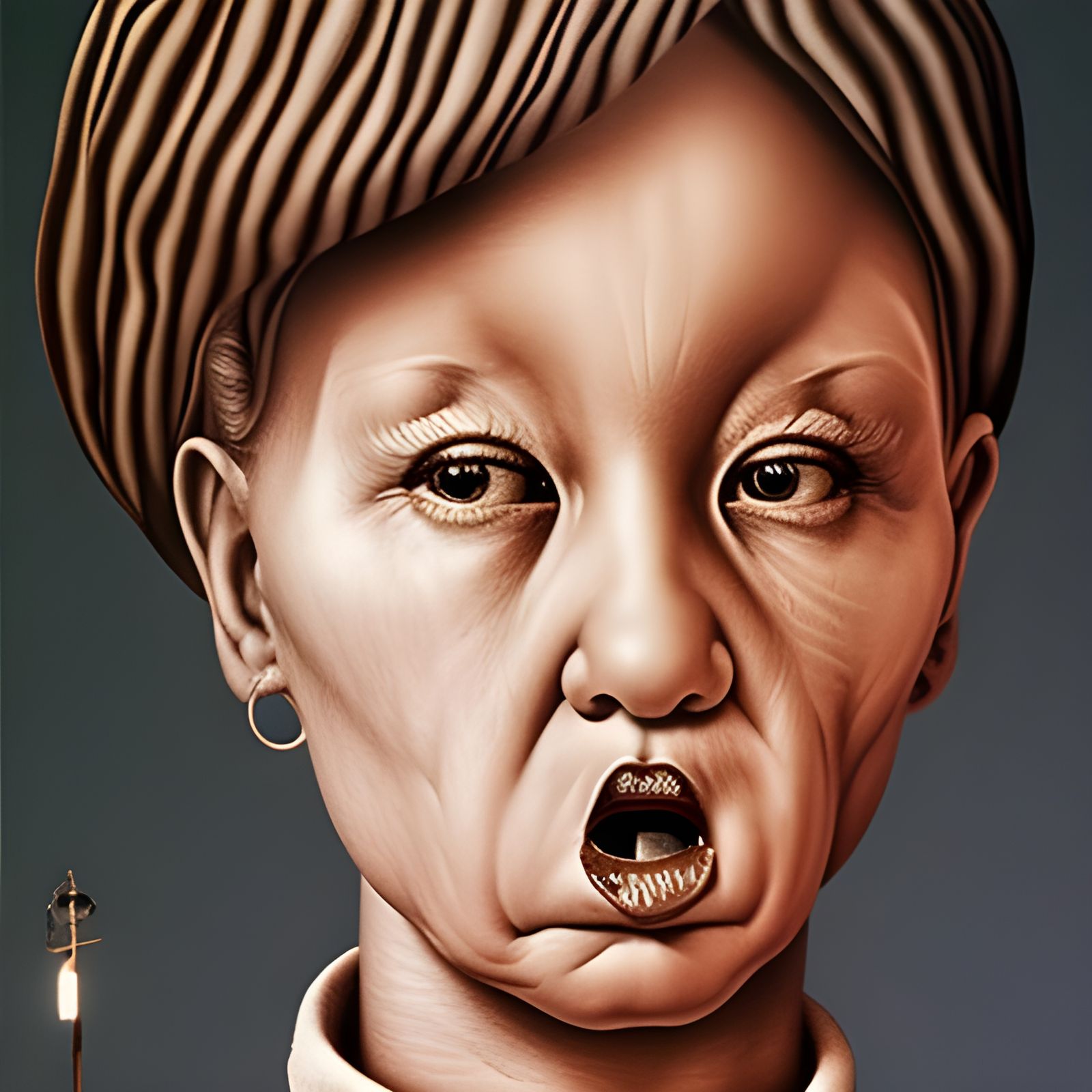 Monochrome Street Scene in Lipton Style