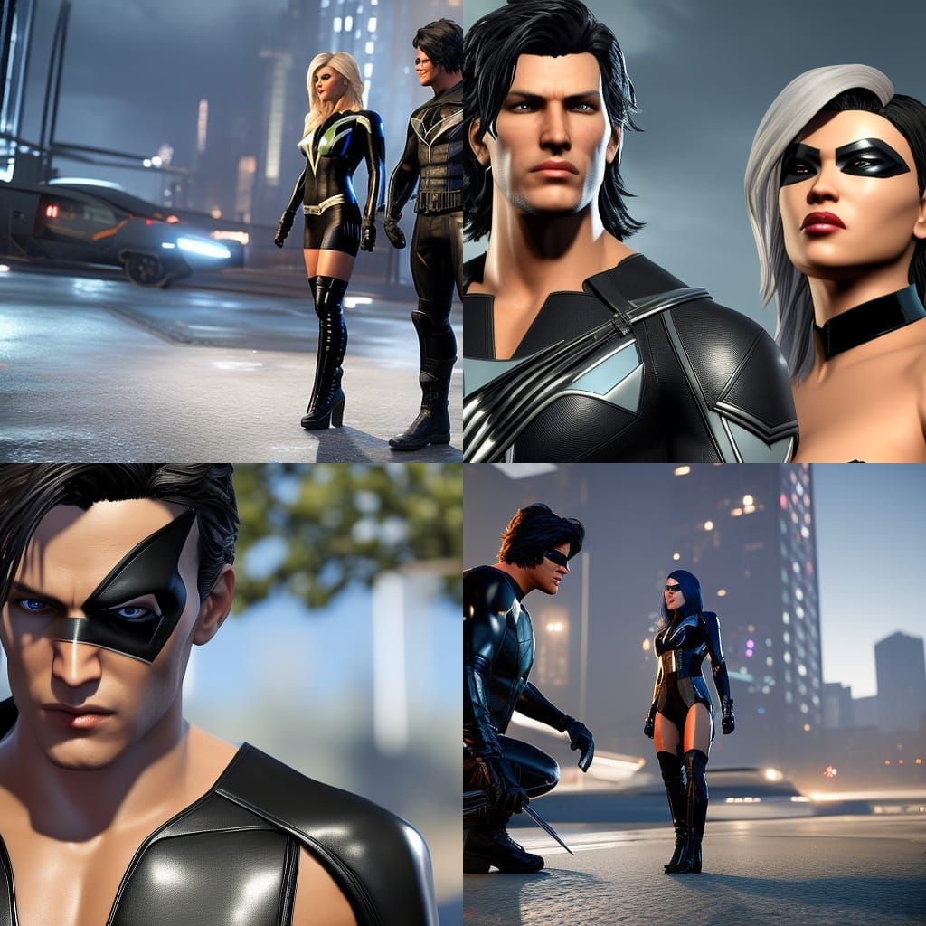 Black Canary and Nightwing: Hyperrealism Romance