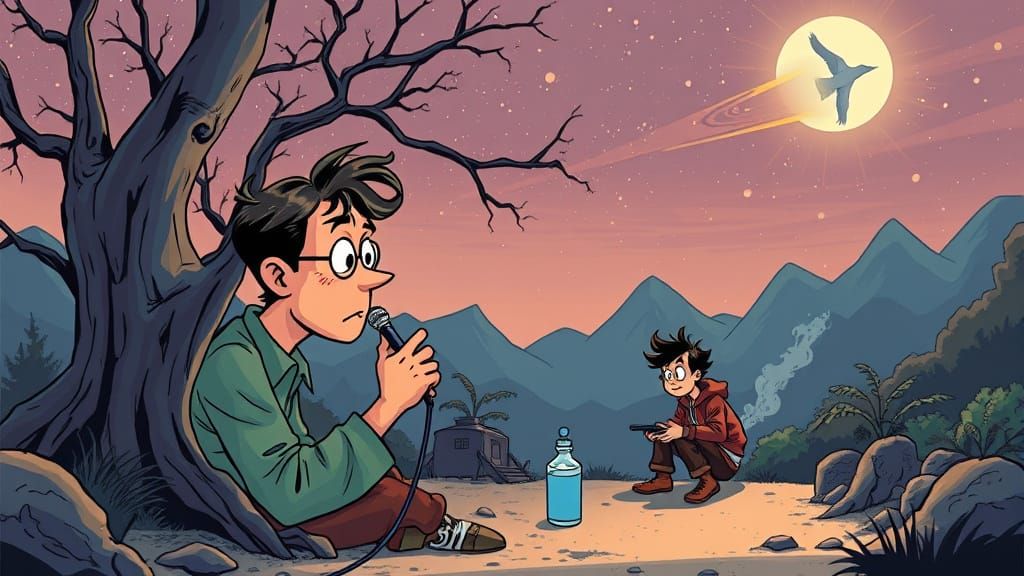 Cartoon Life in Comic Book Style