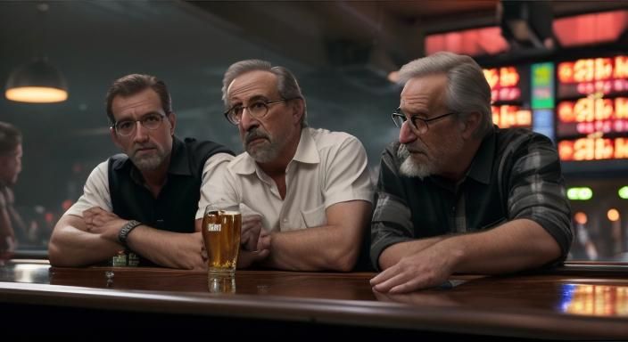 Bowling Alley Beer with Cat, Realistic 4K