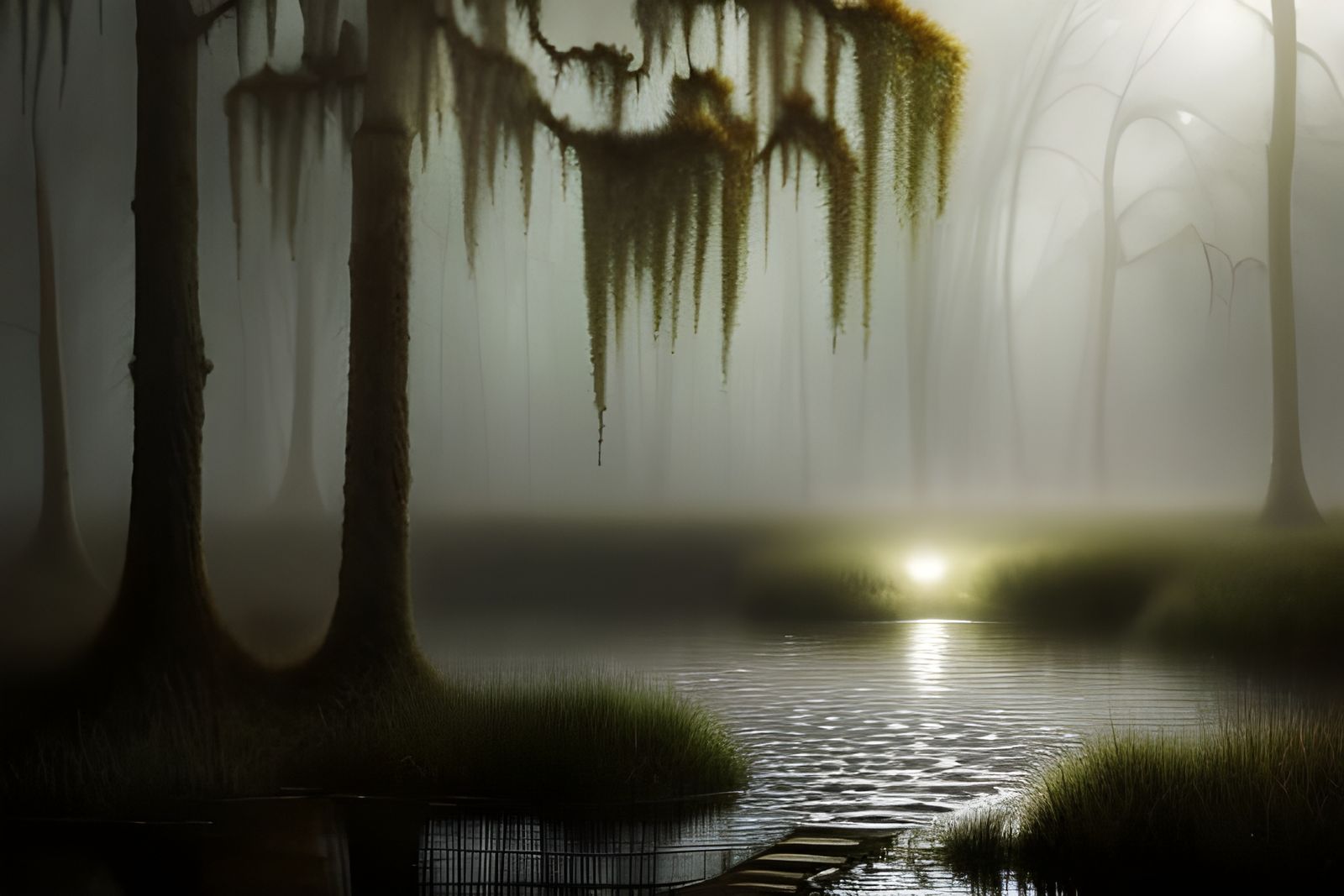 Surreal Swamp: A Hyperdetailed Horror Dreamscape