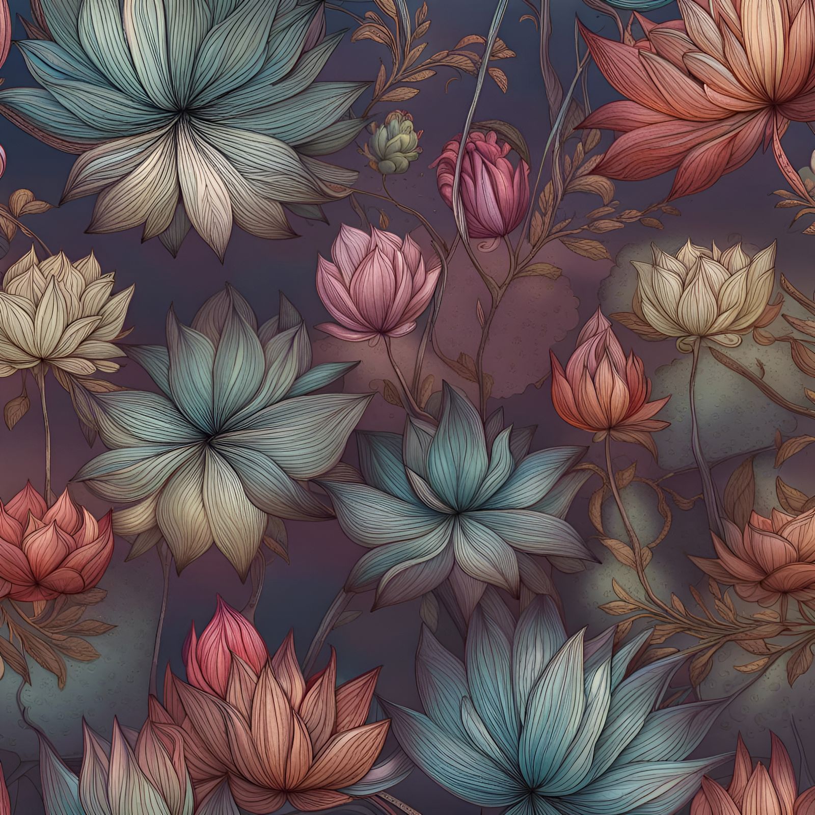 Glass Lotus Floating in Space: Hyperrealistic Digital Art