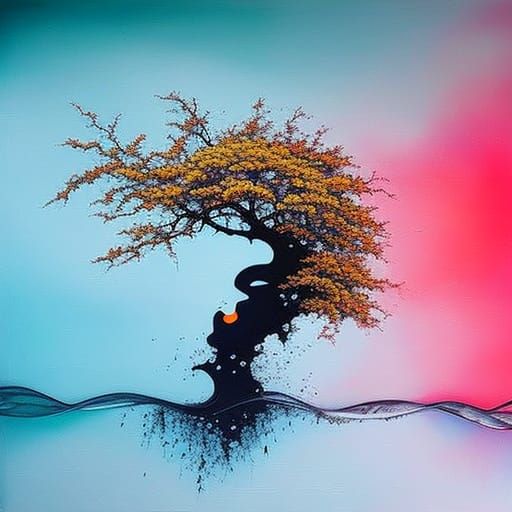 Dreamlike Graffiti Art: Fleeting Beauty of Nature