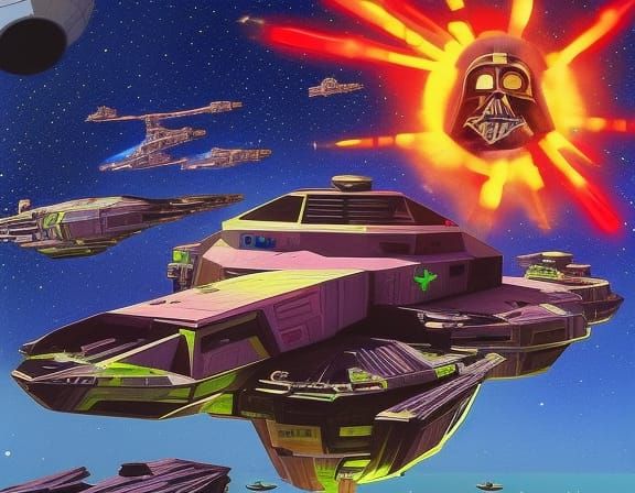 Weequay Nikito Space Pirates in Asteroid Battle