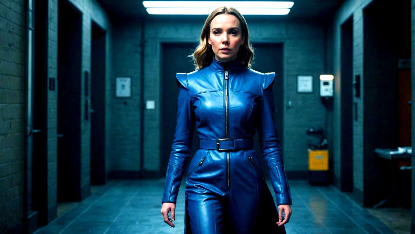 Jodie Comer as the Invisible Girl in Blue