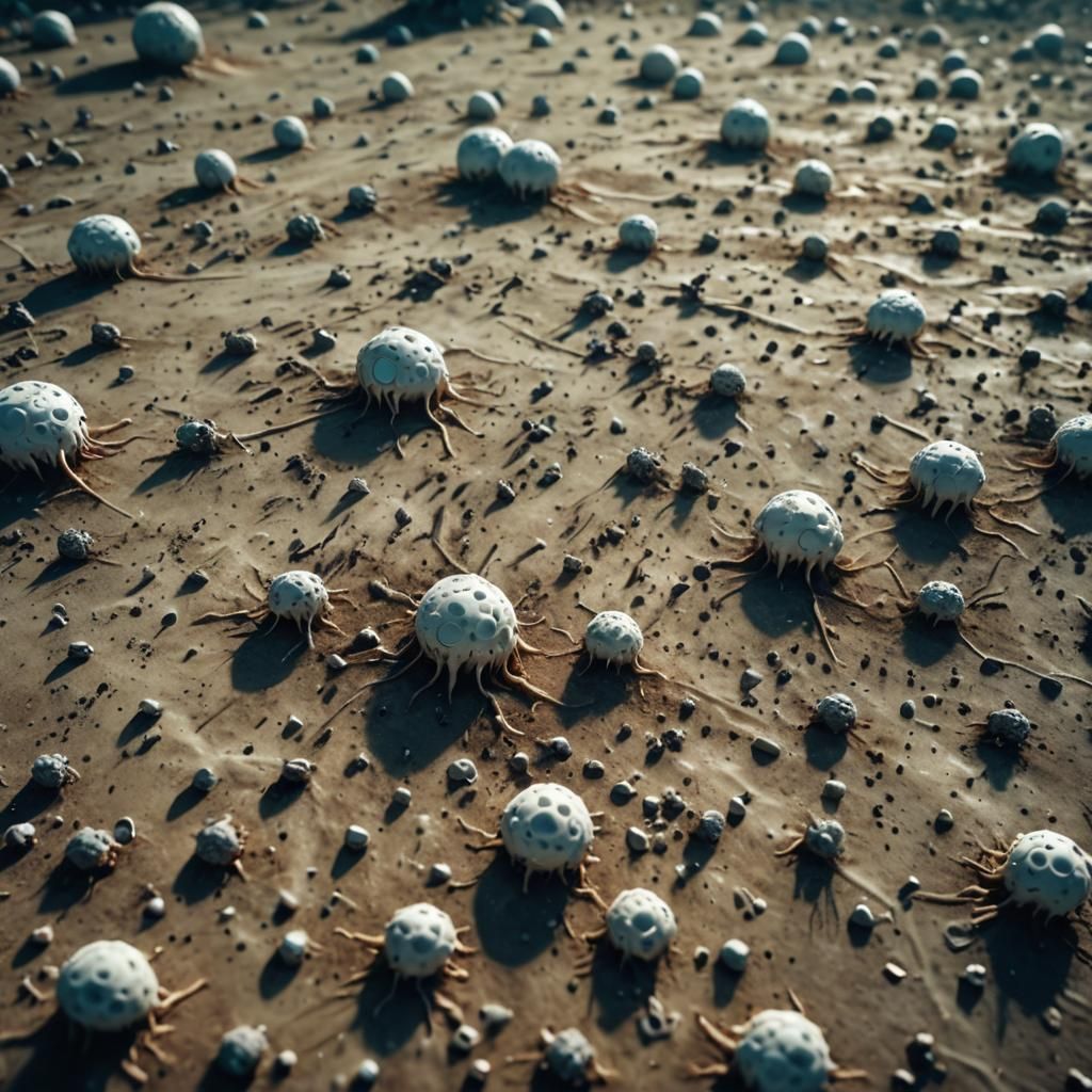 Microscopic Battlefield: Antibodies vs Alien Nanobots