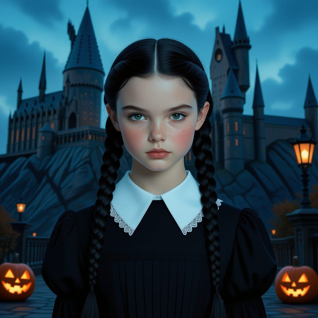 Halloween Night at Hogwarts: A Digital Matte Painting