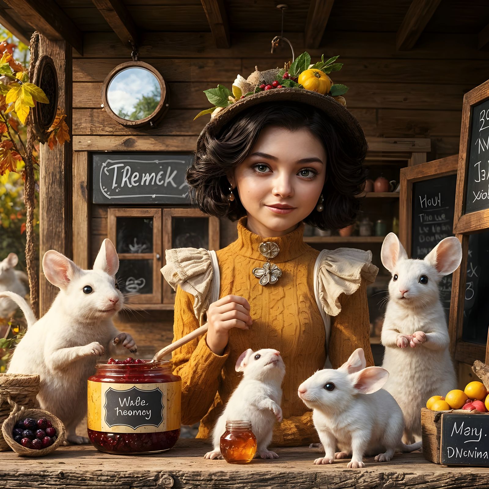 Honey Stand in Autumnal Scandinavia