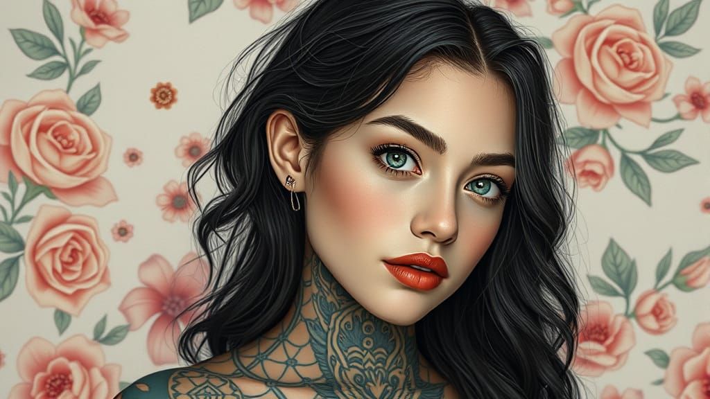 Serene Realism in Soft Pastel Florals