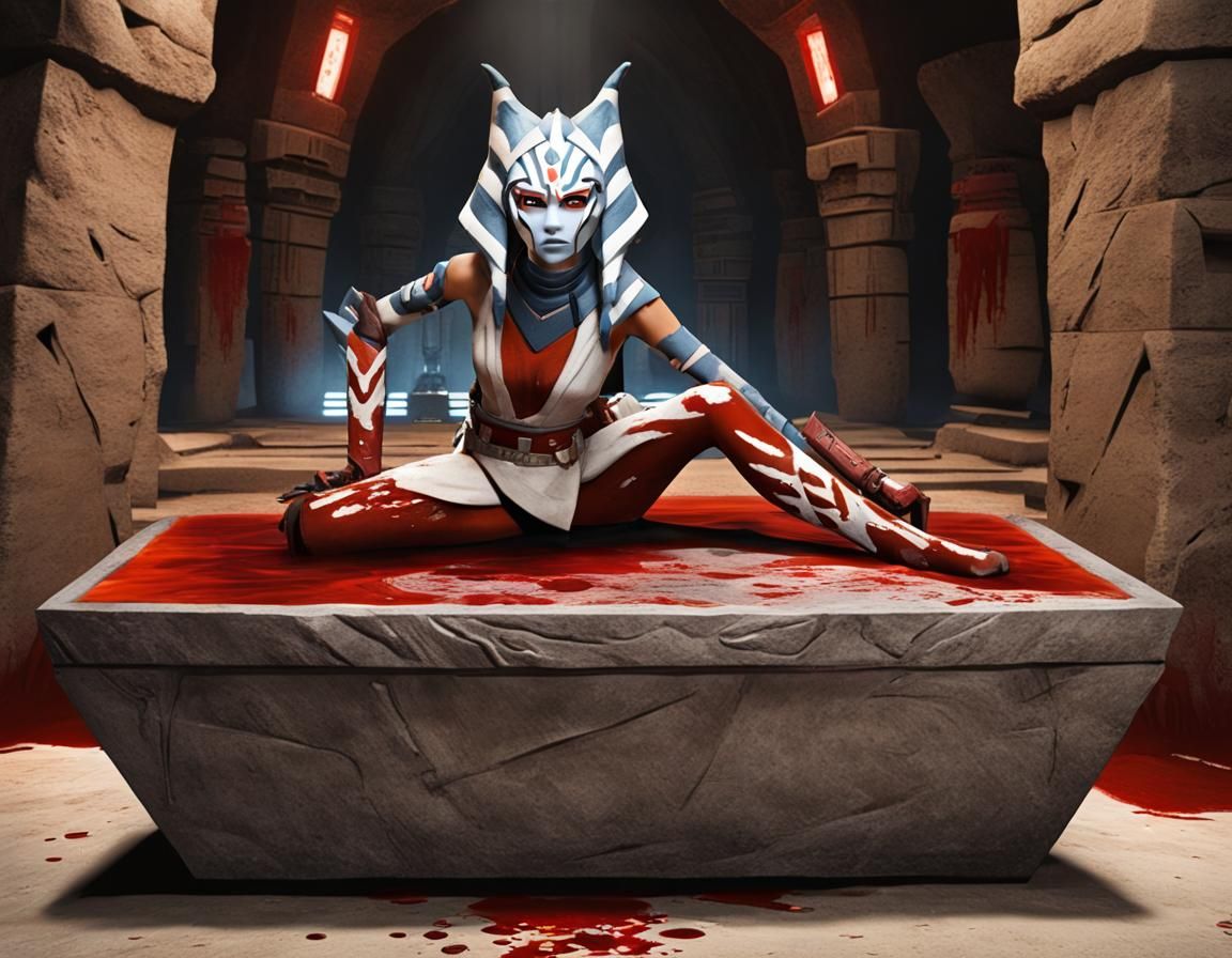 Ahsoka Tano in Blood Coffin: Dark Fantasy Art