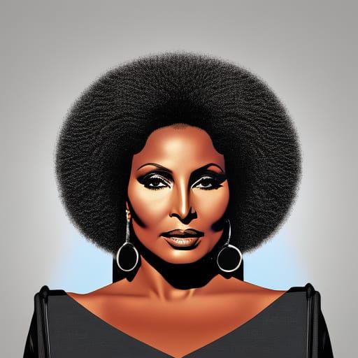 Beautiful Gothic Horror Woman: Holographic Astral Illustrati...