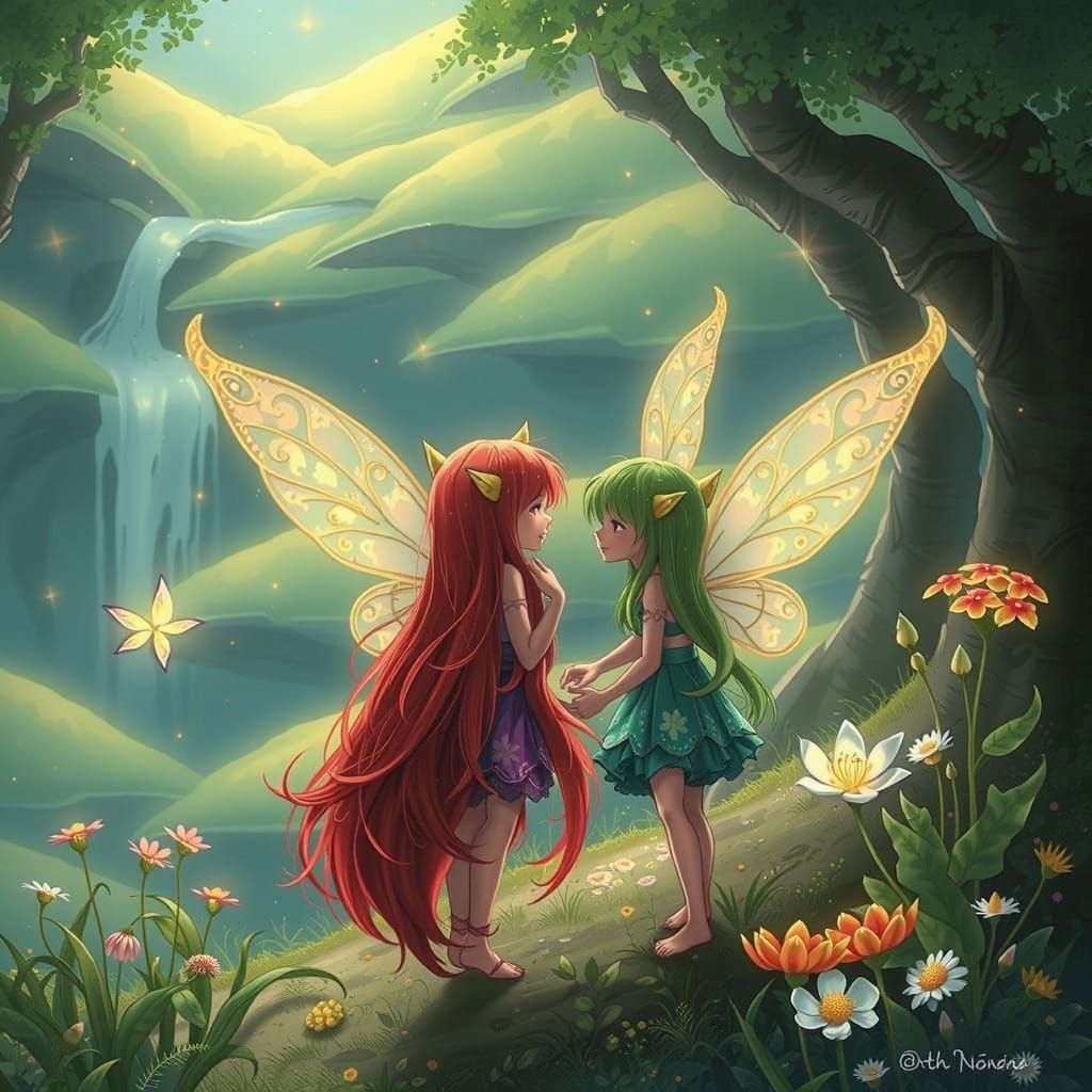 Whimsical Fairy Realm of Eritea in Vibrant Colors