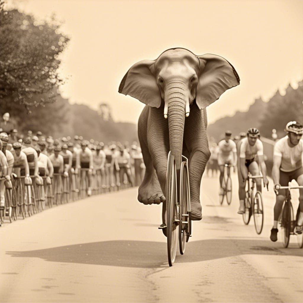 Elephant Rides in the Tour de France